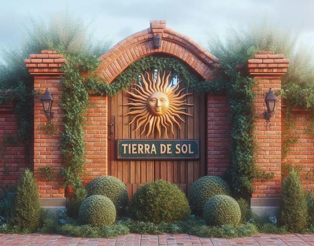 Signage for the Tierra Del Sol neighborhood in Bakersfield.