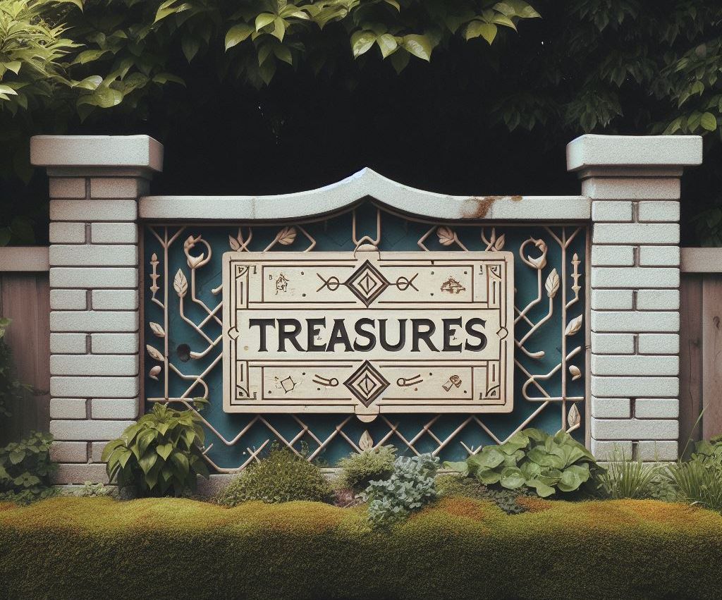Signage for the Treasures neighborhood in Bakersfield.